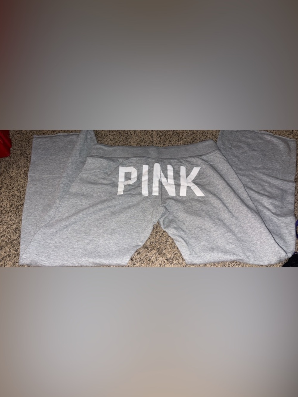 Y2K PINK Victoria's Secret Gray sweats